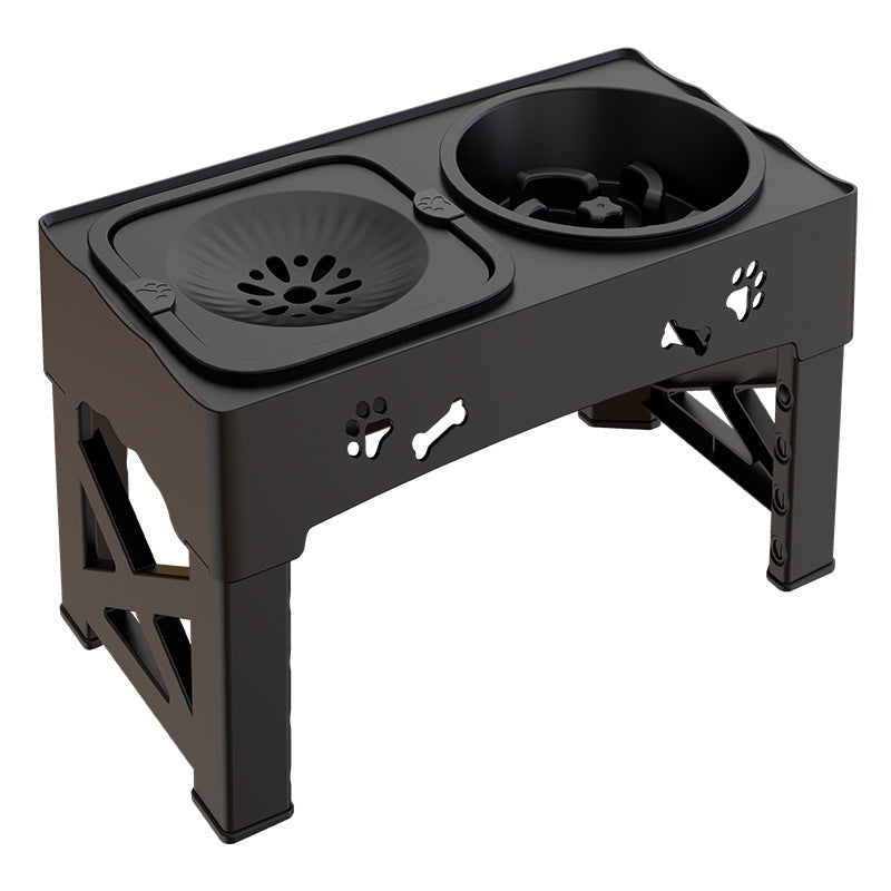 Pet Stainless Steel Feeder Double Bowl Integrate