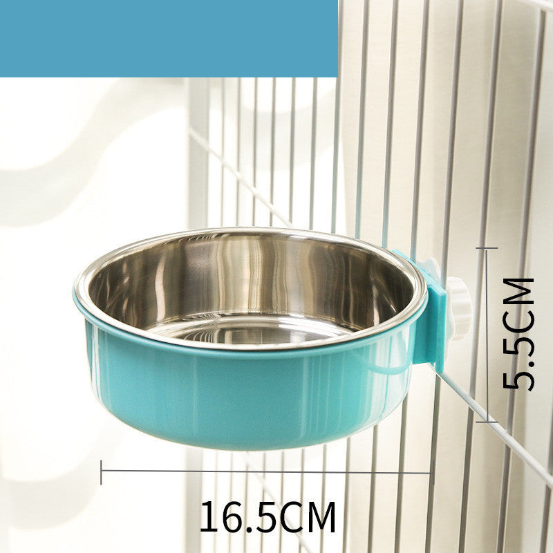 Food Bowl Neck Guard Stainless Steel Fixed
