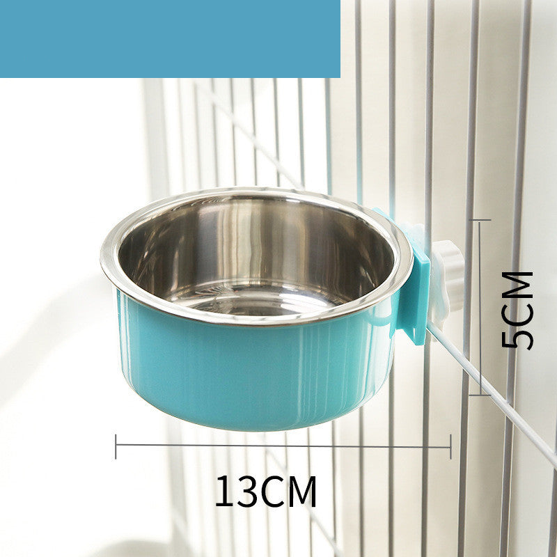 Food Bowl Neck Guard Stainless Steel Fixed
