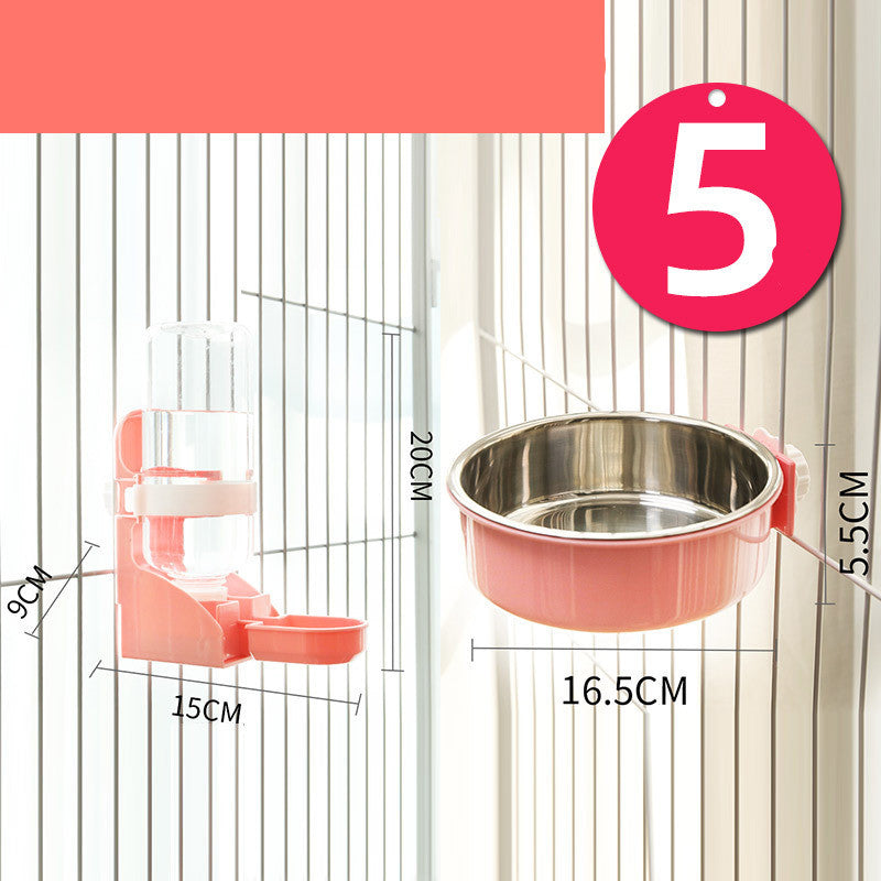 Food Bowl Neck Guard Stainless Steel Fixed