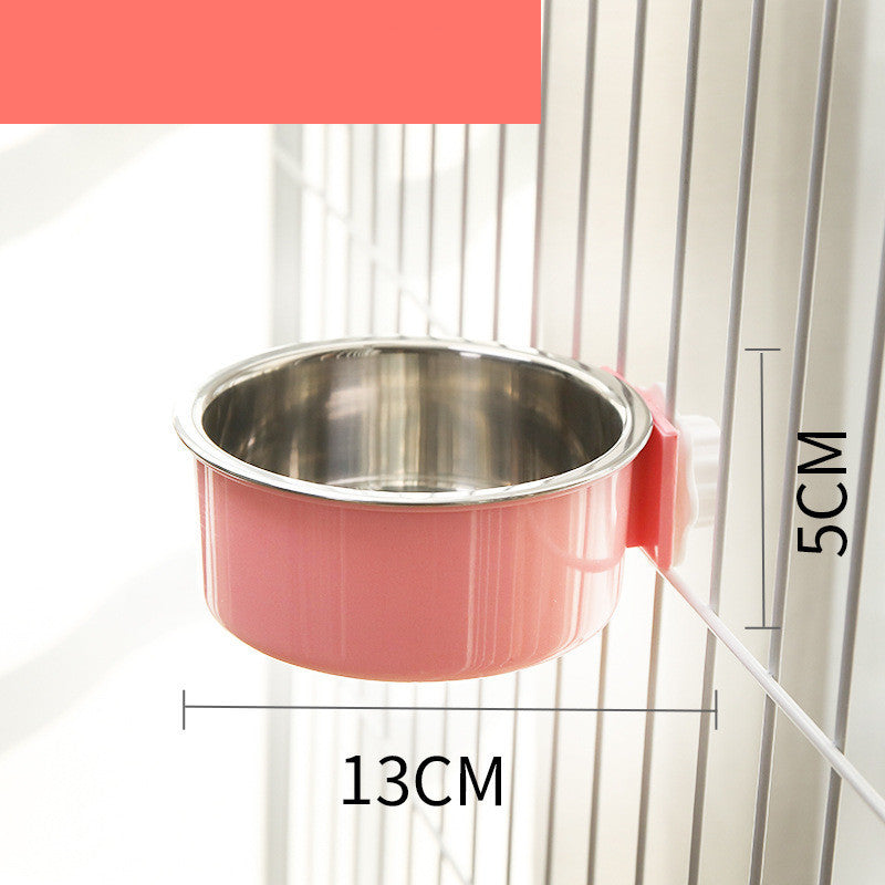 Food Bowl Neck Guard Stainless Steel Fixed