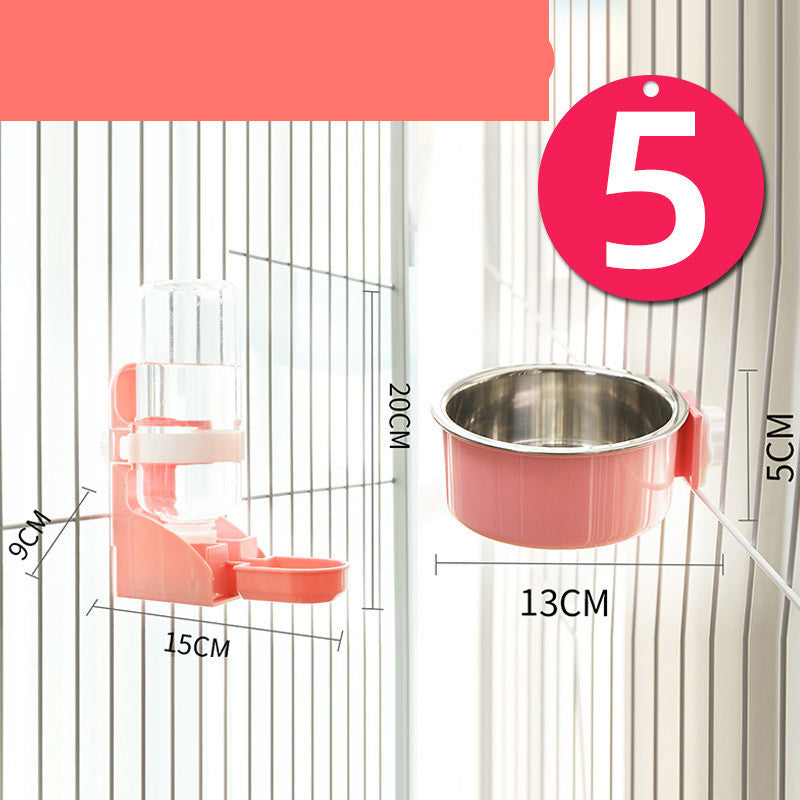 Food Bowl Neck Guard Stainless Steel Fixed