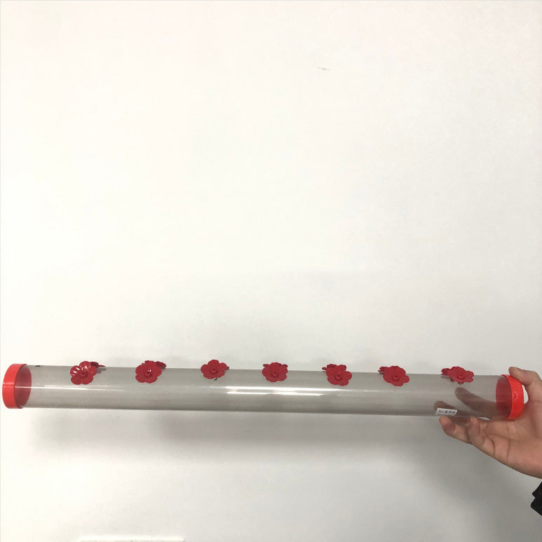 Hanging Long Tube With Flowers