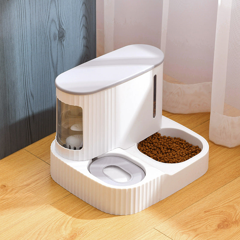 Cat Automatic Drinking Fountain Feeder Integrated