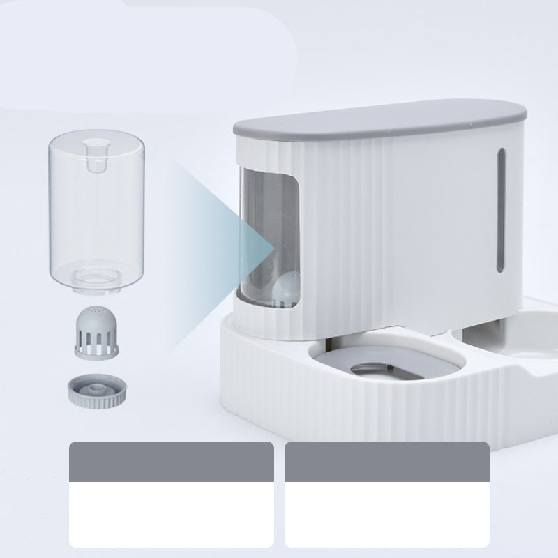 Cat Automatic Drinking Fountain Feeder Integrated