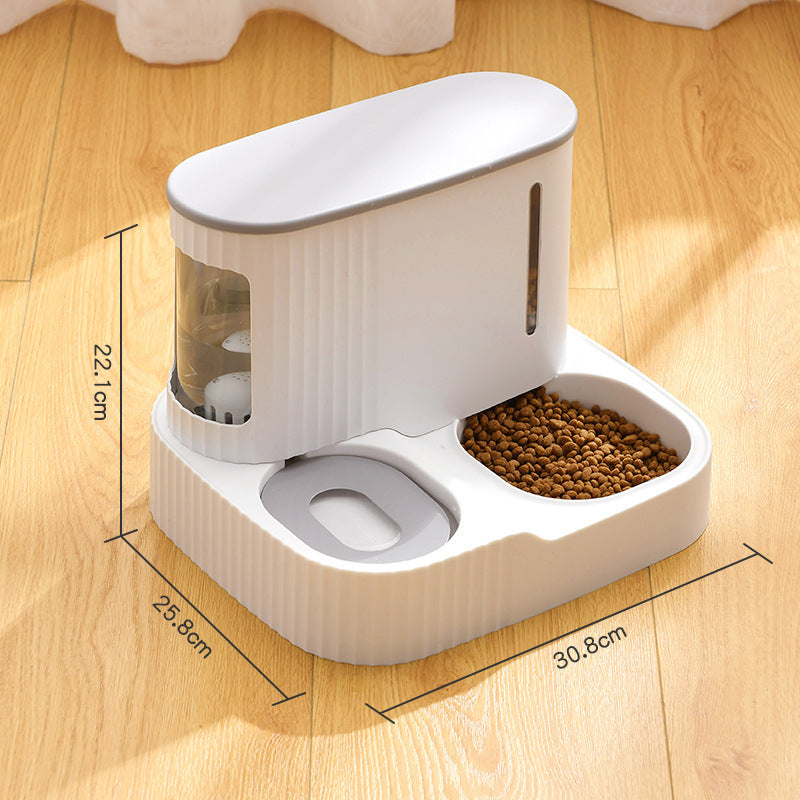 Cat Automatic Drinking Fountain Feeder Integrated