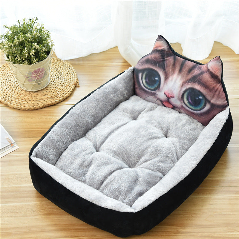 Large Pet Cat Dog Bed 7Colors Warm Cozy Dog