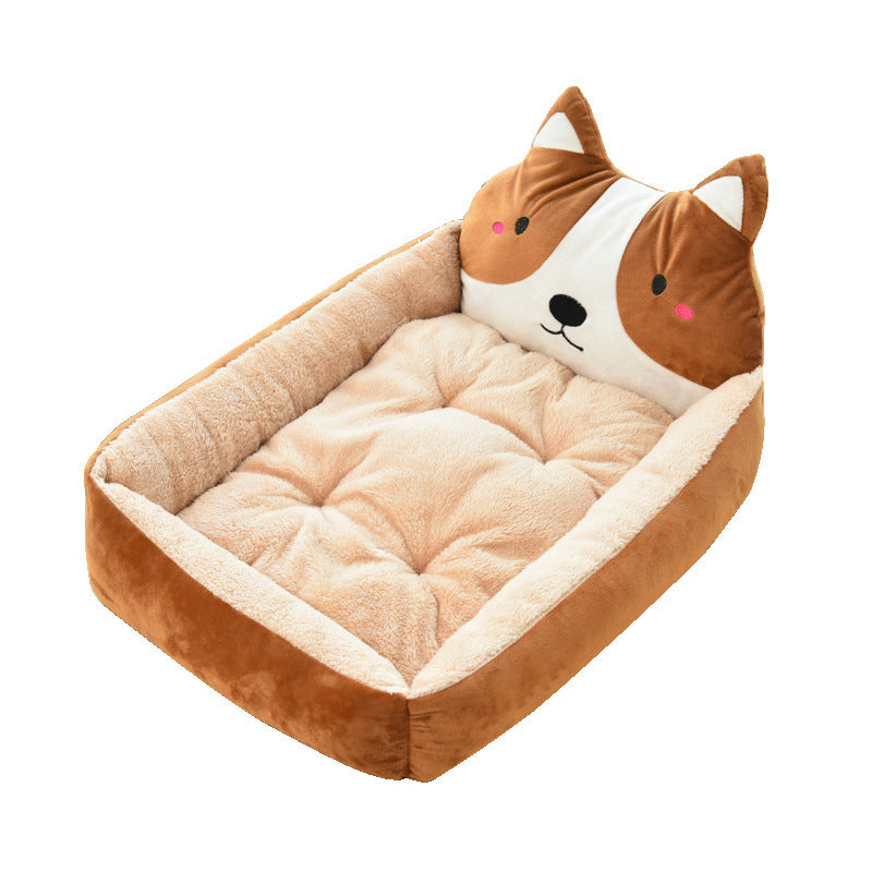 Large Pet Cat Dog Bed 7Colors Warm Cozy Dog