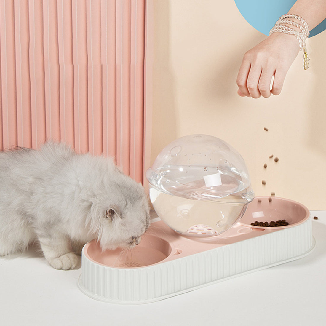 Plastic Pet Feeding Drinkers Cat Dog Automatic