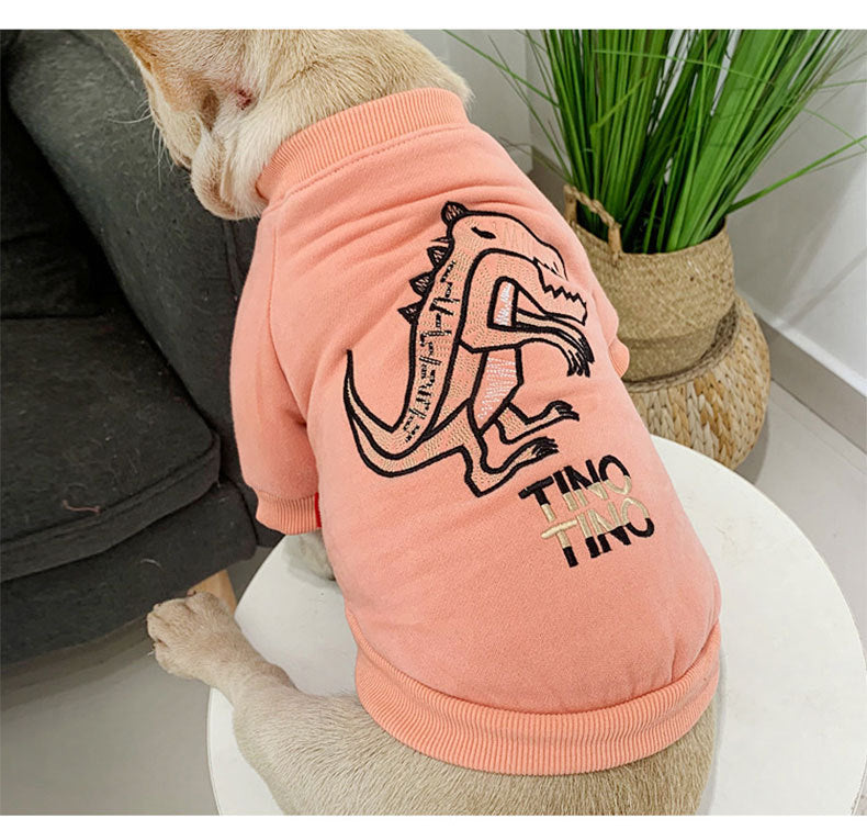 Pet Autumn And Winter Plus Velvet Dog Parent-child \