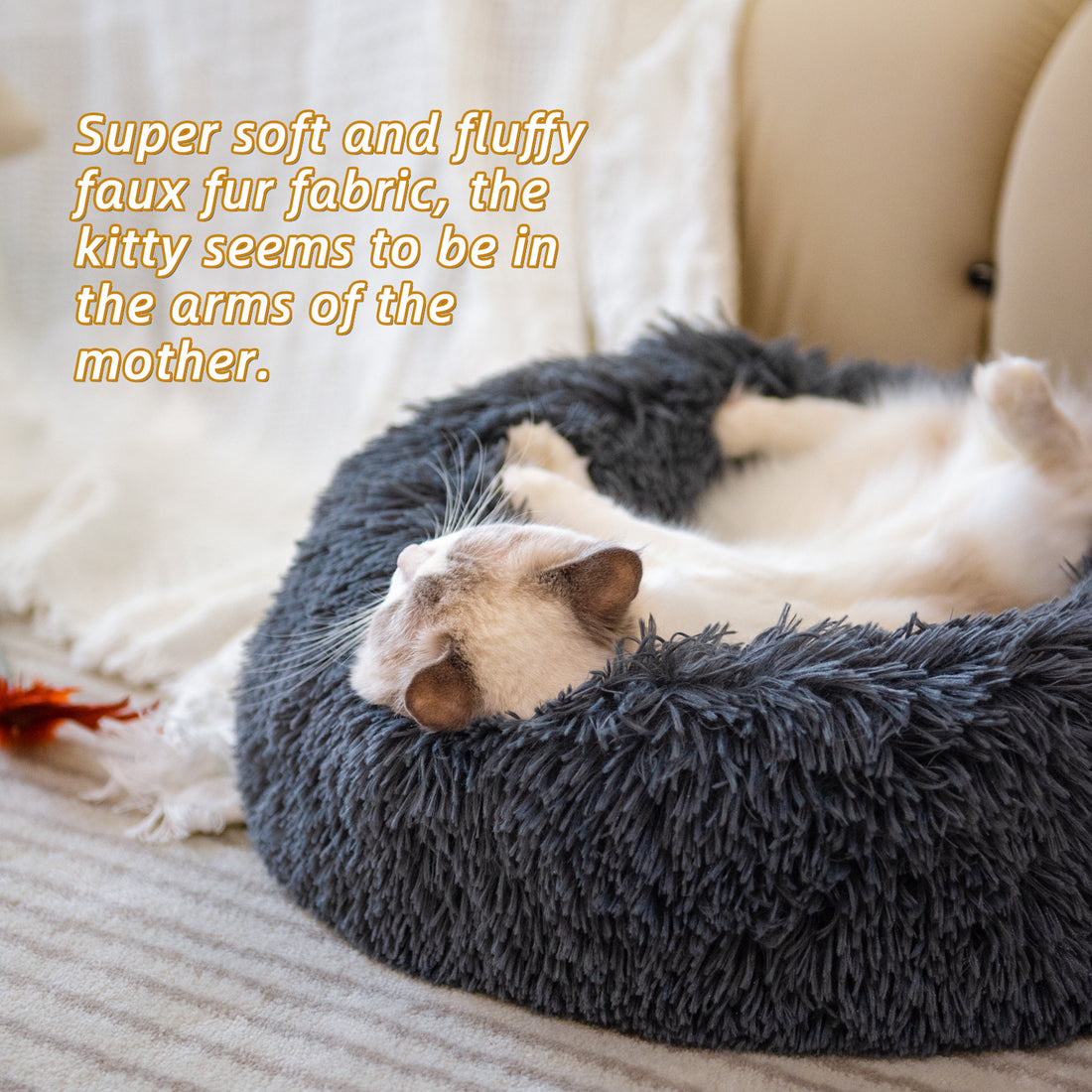 Dog Beds For Small Dogs Round Plush Cat Litter