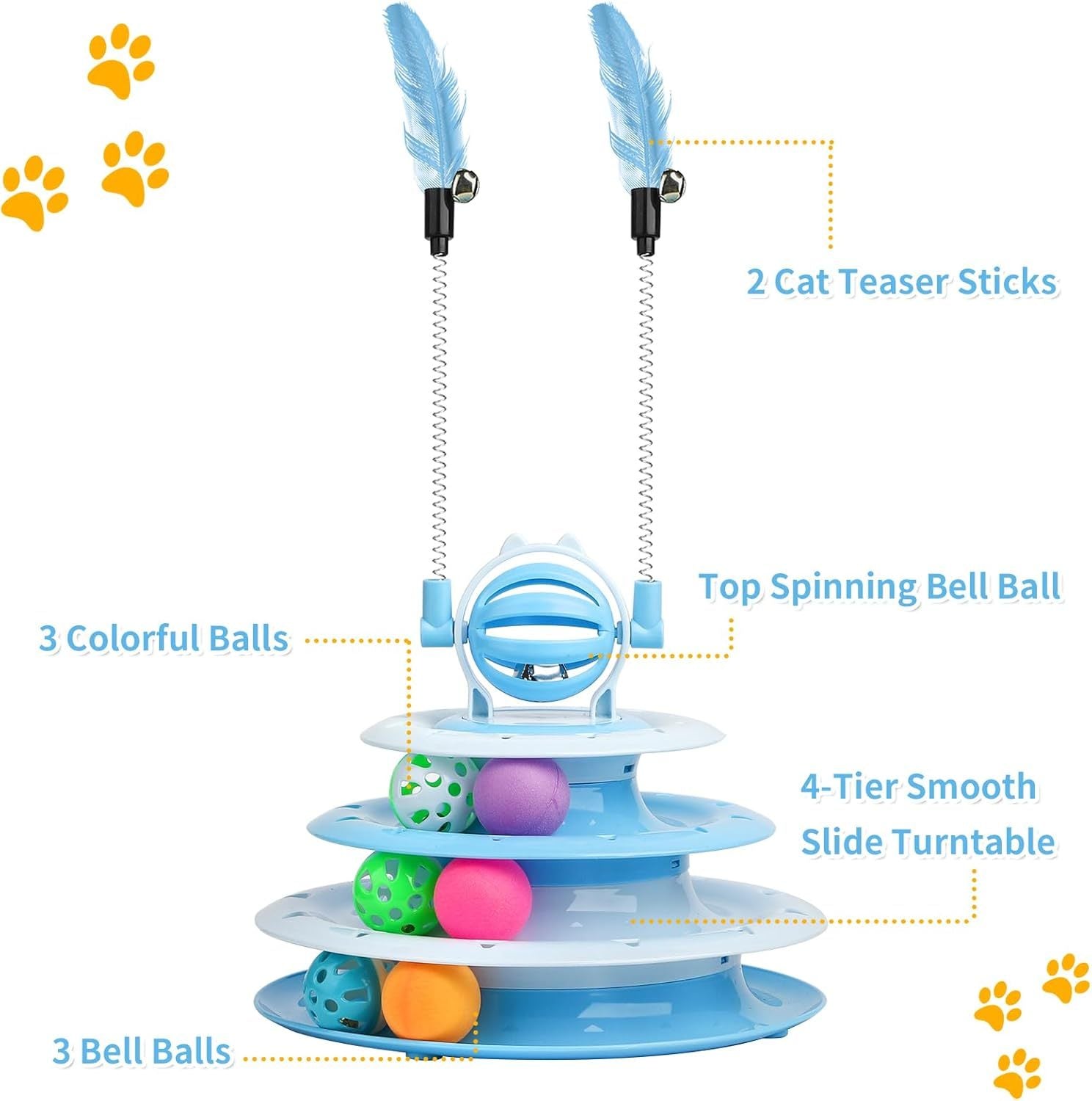 Cat Toys For Indoor Cats Kitten Toys Interactive