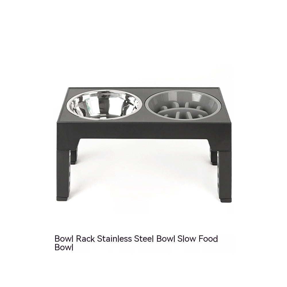 Pet Feeder Slow Feeding Bowl Lifting Dog Bowl