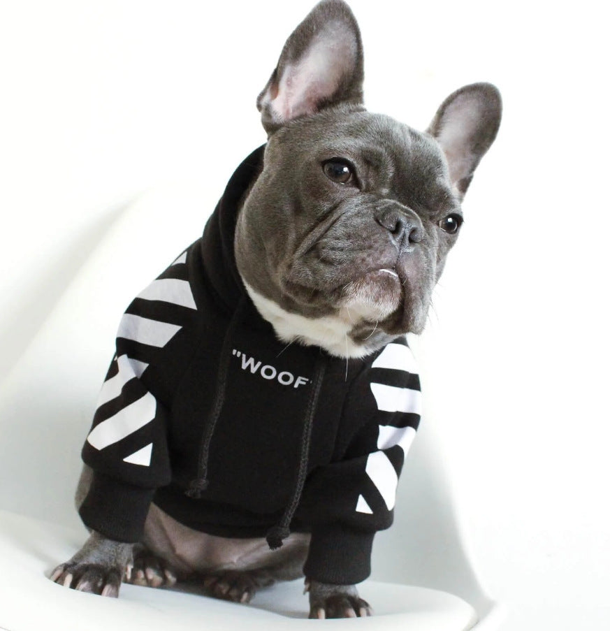 Corgi Schnauzer pet fashion brand three-stripe