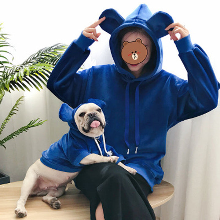 Pet Parent Child Outfit Hooded Double Sided