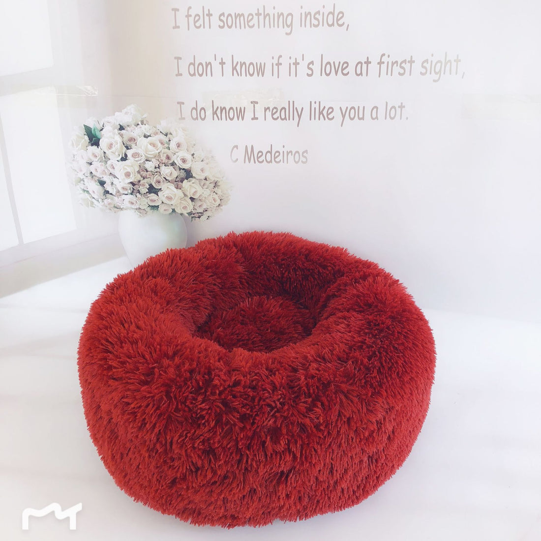Small Dogs Round Plush Cat Litter Kennel Pet