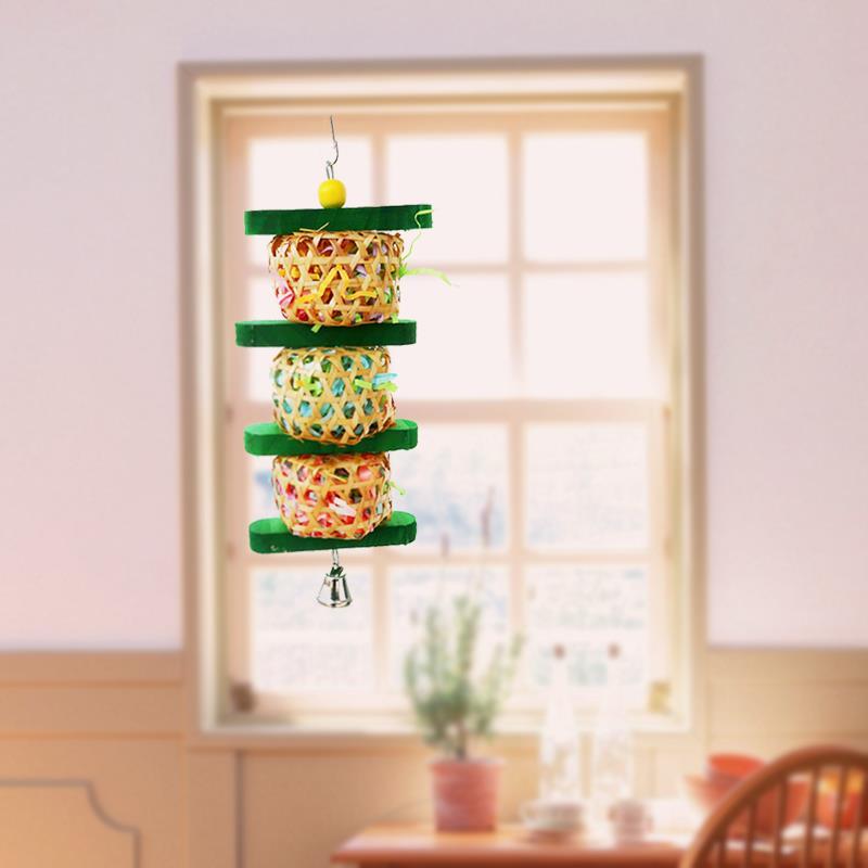 Parrot Supplies Bird Toy Rattan Woven