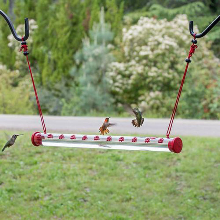 Hanging Red Tube Feeder Flower