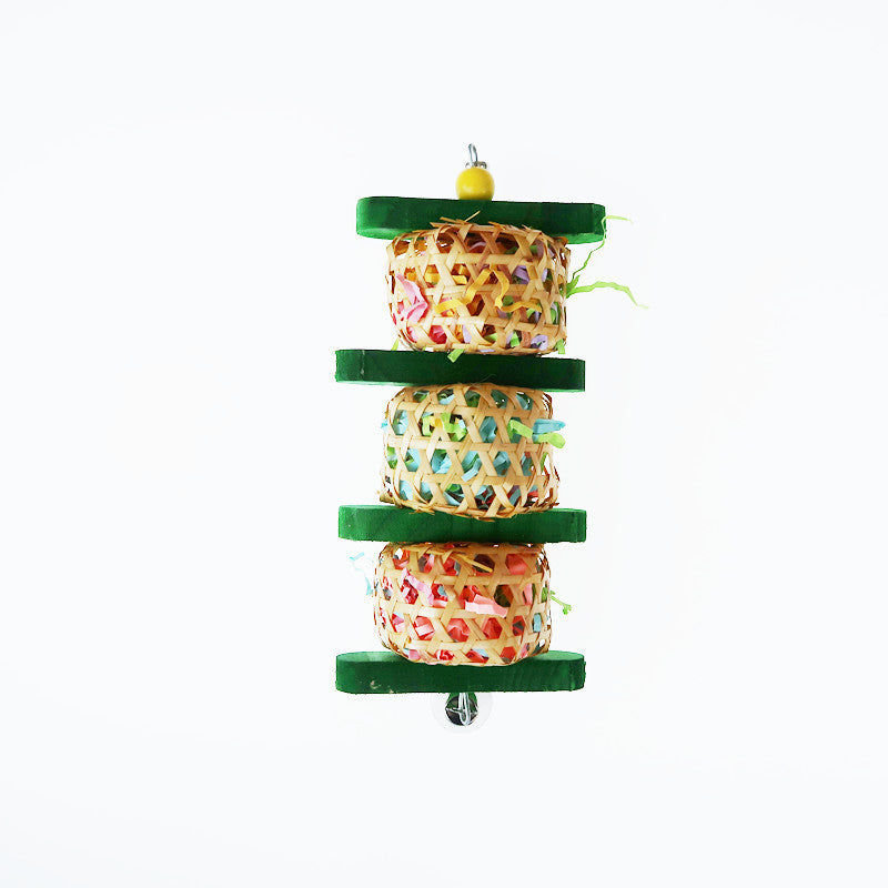 Parrot Supplies Bird Toy Rattan Woven
