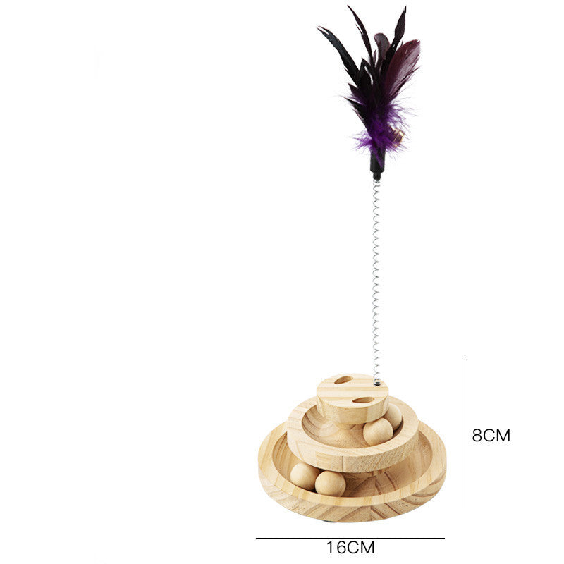 Cat Toys From Solid Wood Cat Turntable