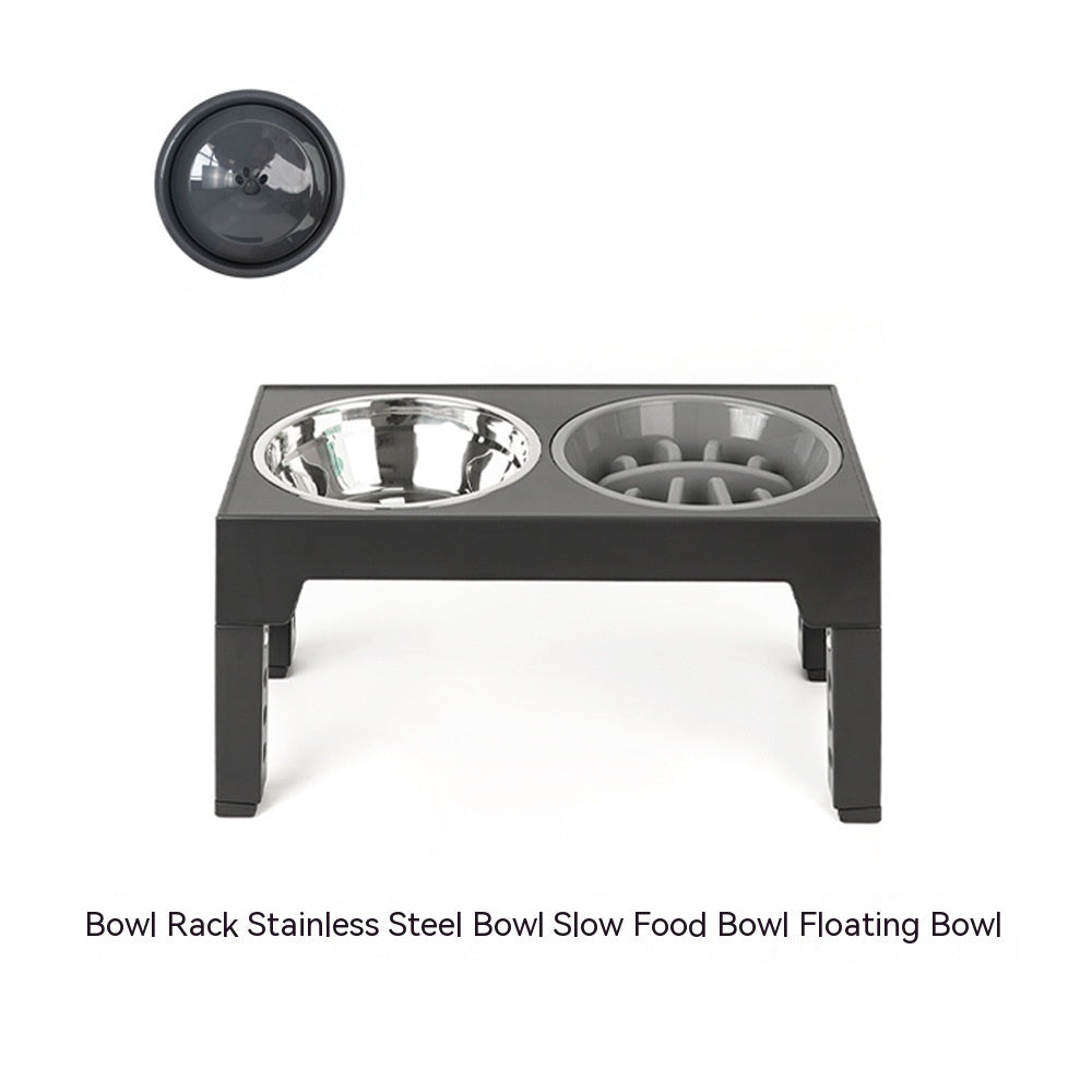 Pet Feeder Slow Feeding Bowl Lifting Dog Bowl