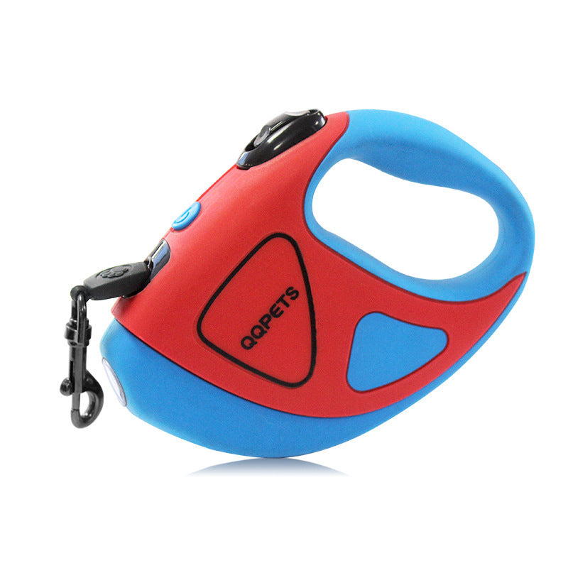 Pet Dog Automatic Retractable Fiber Leash Night