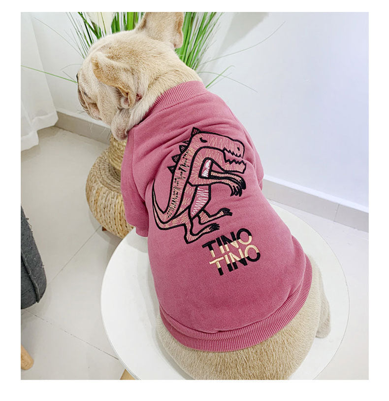 Pet Autumn And Winter Plus Velvet Dog Parent-child \