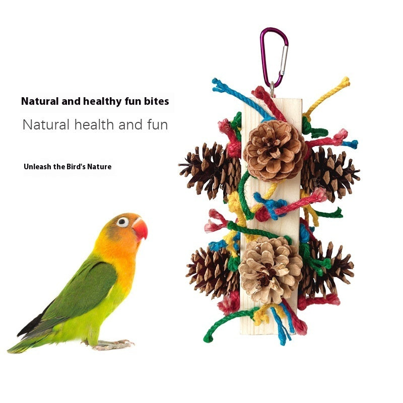 Solid Wood Parrot Toy Bird Stand