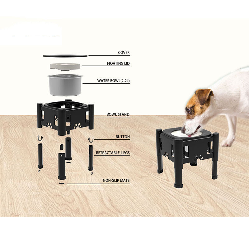 Floating Pet Water Bowl Slow Food Stainless