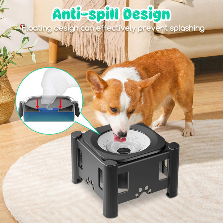 Floating Pet Water Bowl Slow Food Stainless