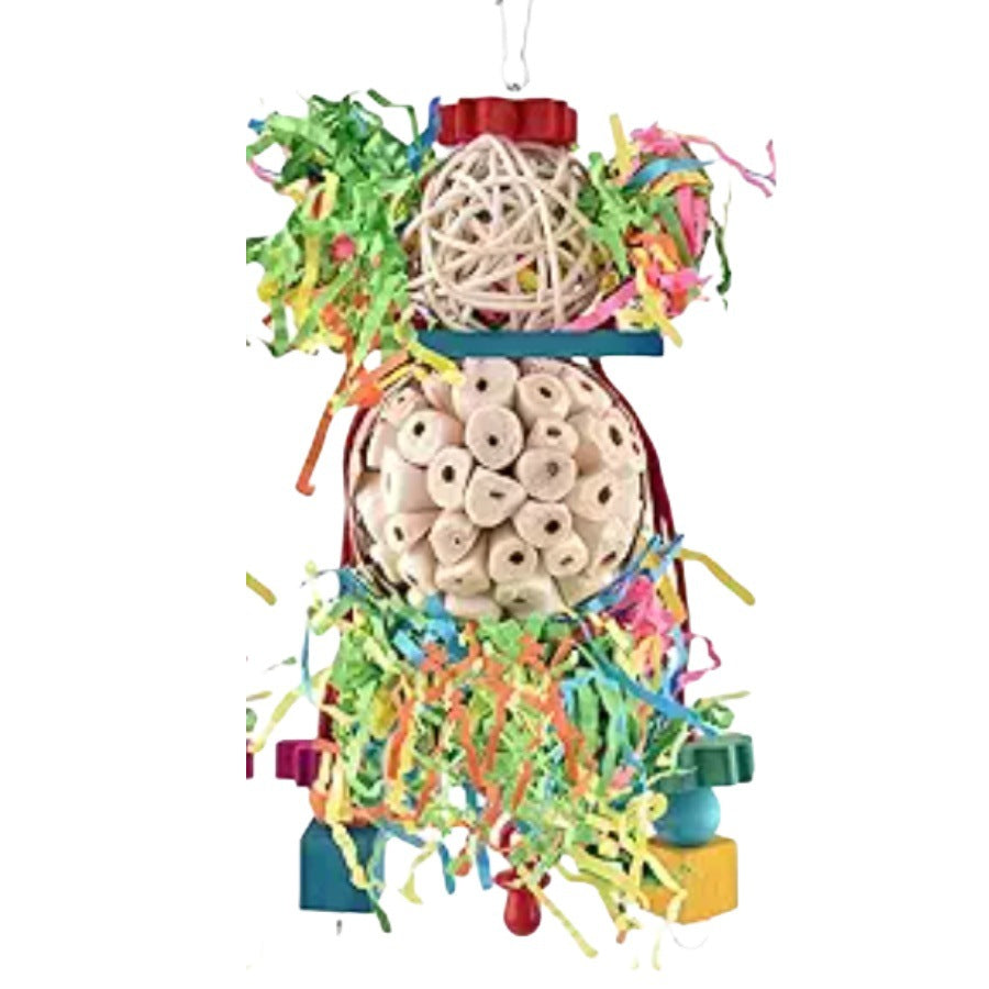 Parrot Toys Wooden Bird Cage Accessories