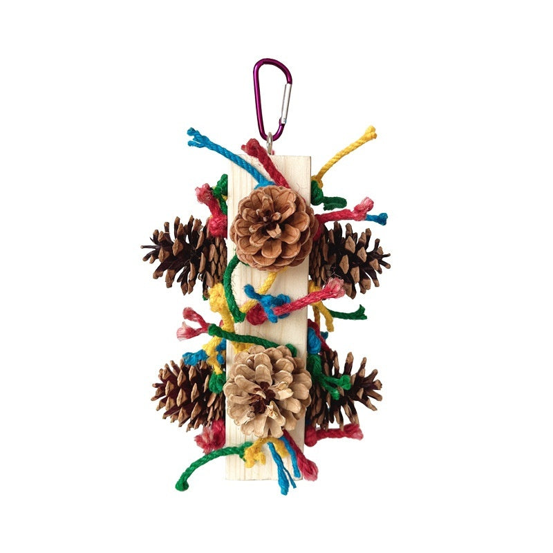 Solid Wood Parrot Toy Bird Stand
