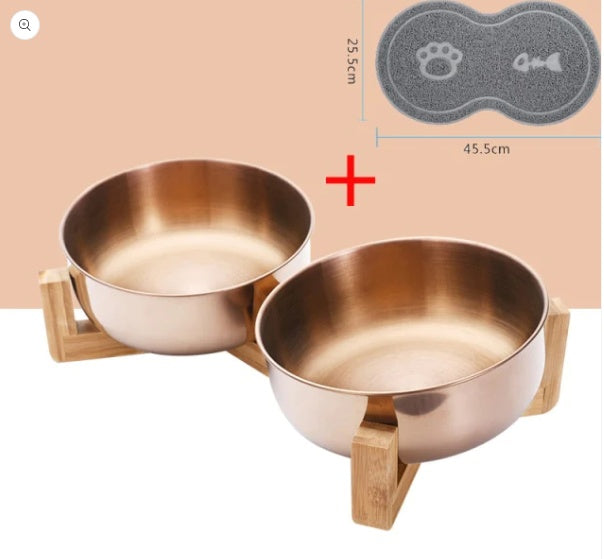 Neck Guard Stainless Steel Pet Bowl