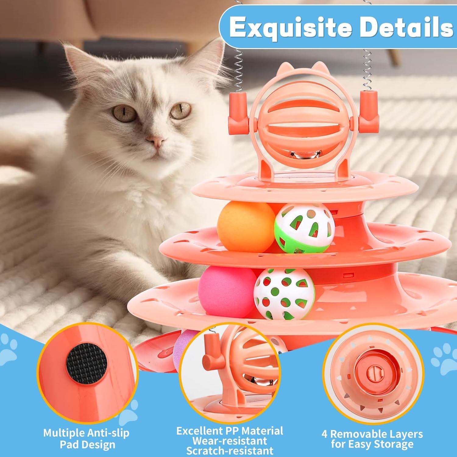 Cat Toys For Indoor Cats Kitten Toys Interactive