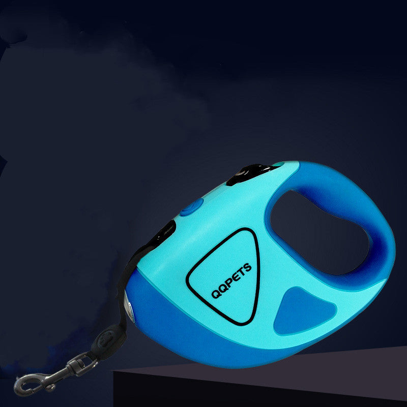 Pet Dog Automatic Retractable Fiber Leash Night
