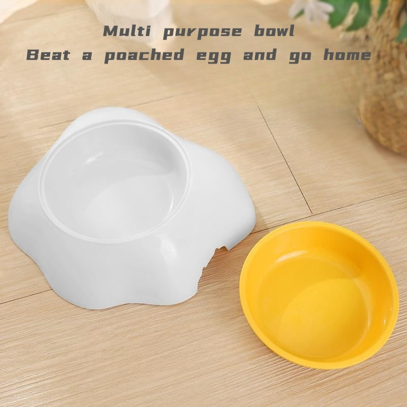 Egg-shaped Pet Bowl Drinking Water Single Bowl