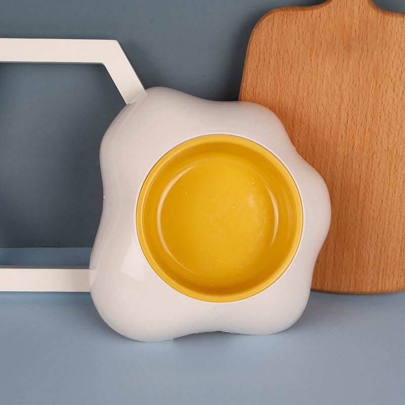 Egg-shaped Pet Bowl Drinking Water Single Bowl