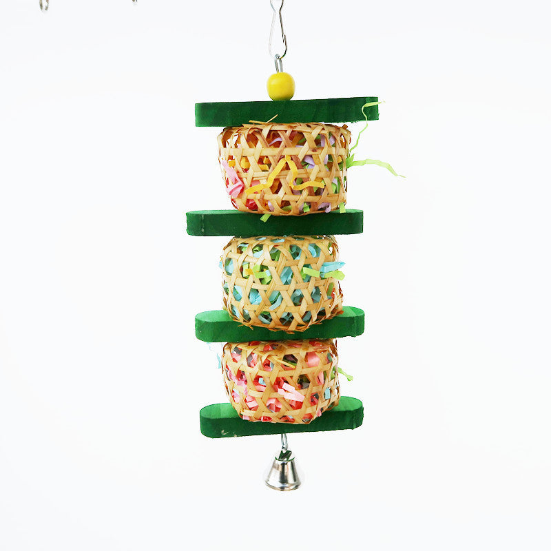 Parrot Supplies Bird Toy Rattan Woven