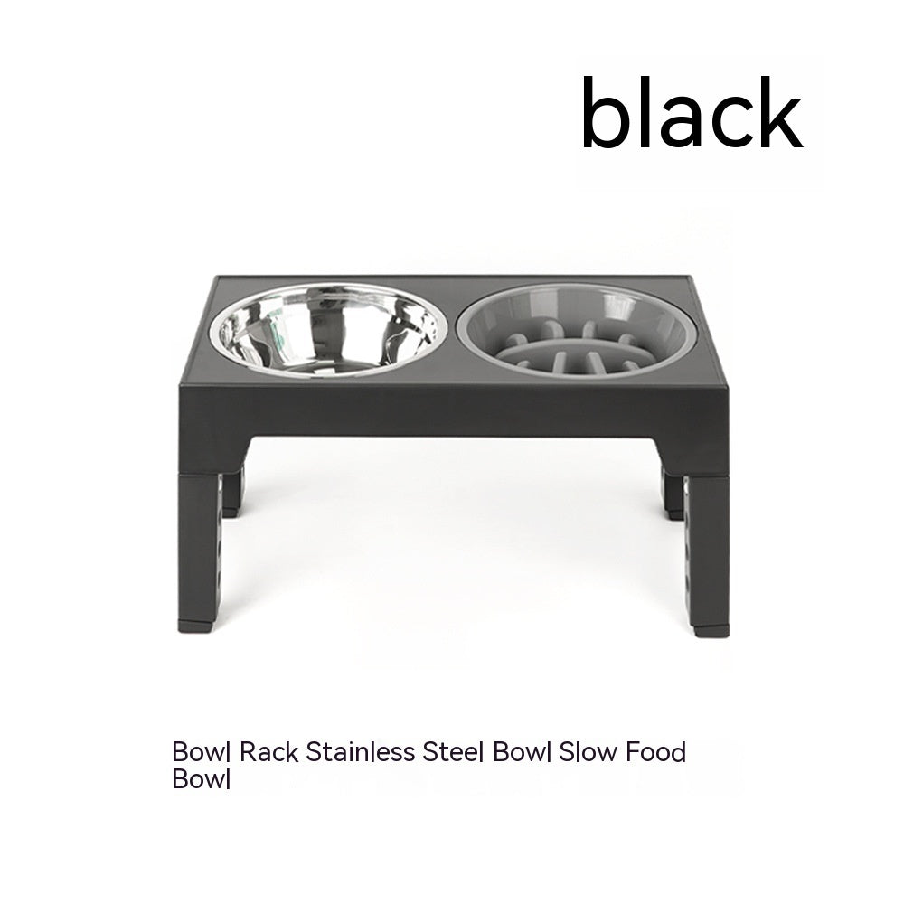 Pet Feeder Slow Feeding Bowl Lifting Dog Bowl