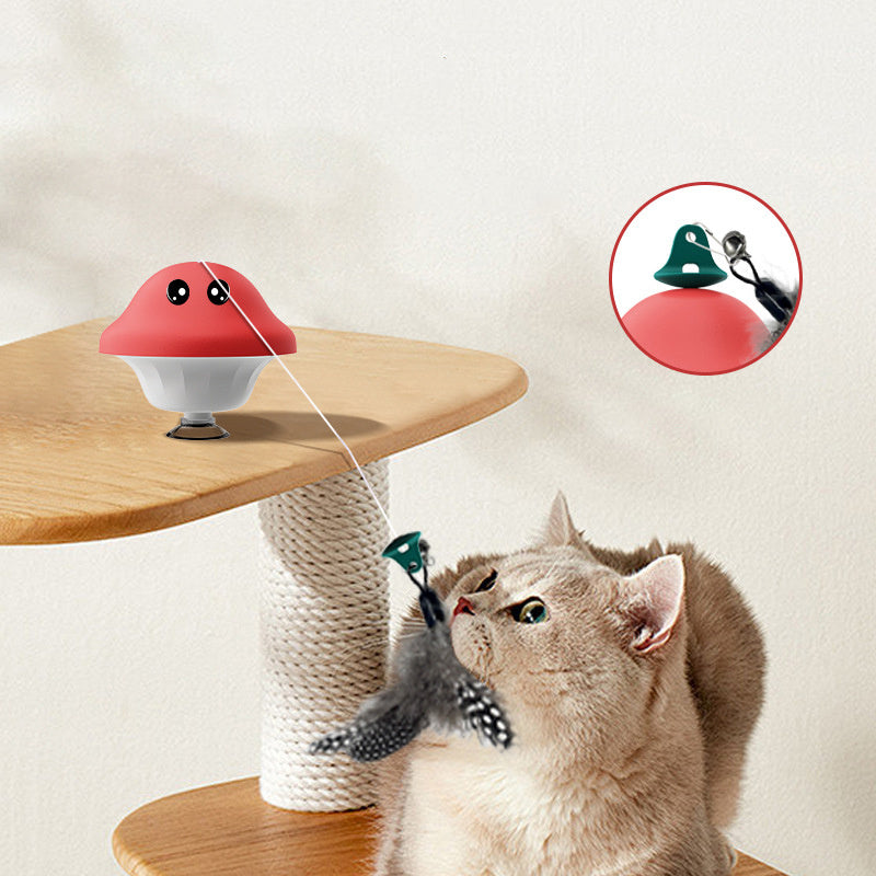 Cat Wand Suction Cup Pet Movement Playing