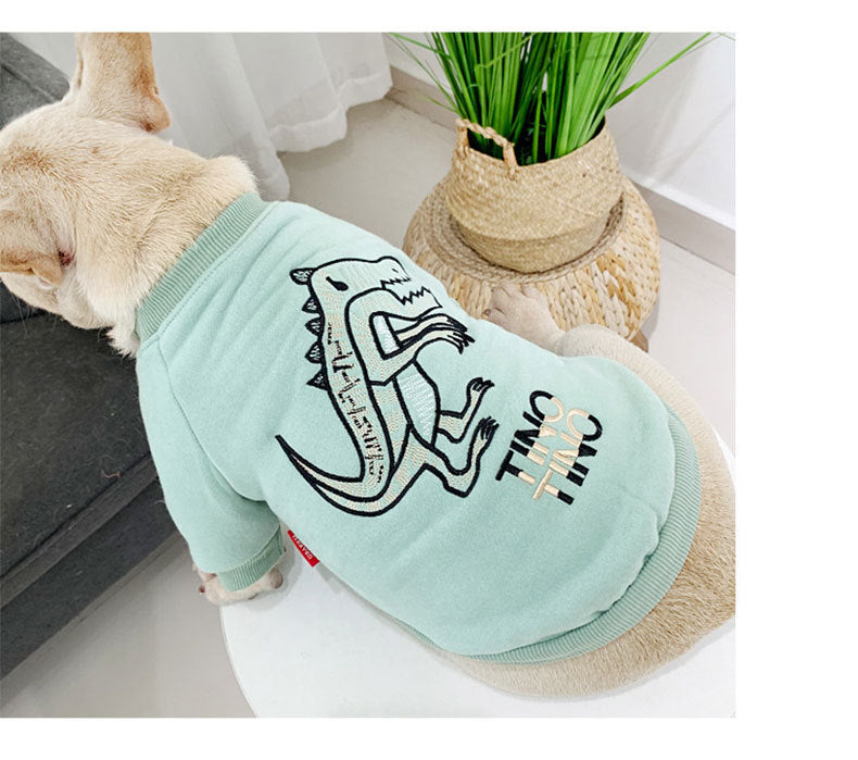 Pet Autumn And Winter Plus Velvet Dog Parent-child \