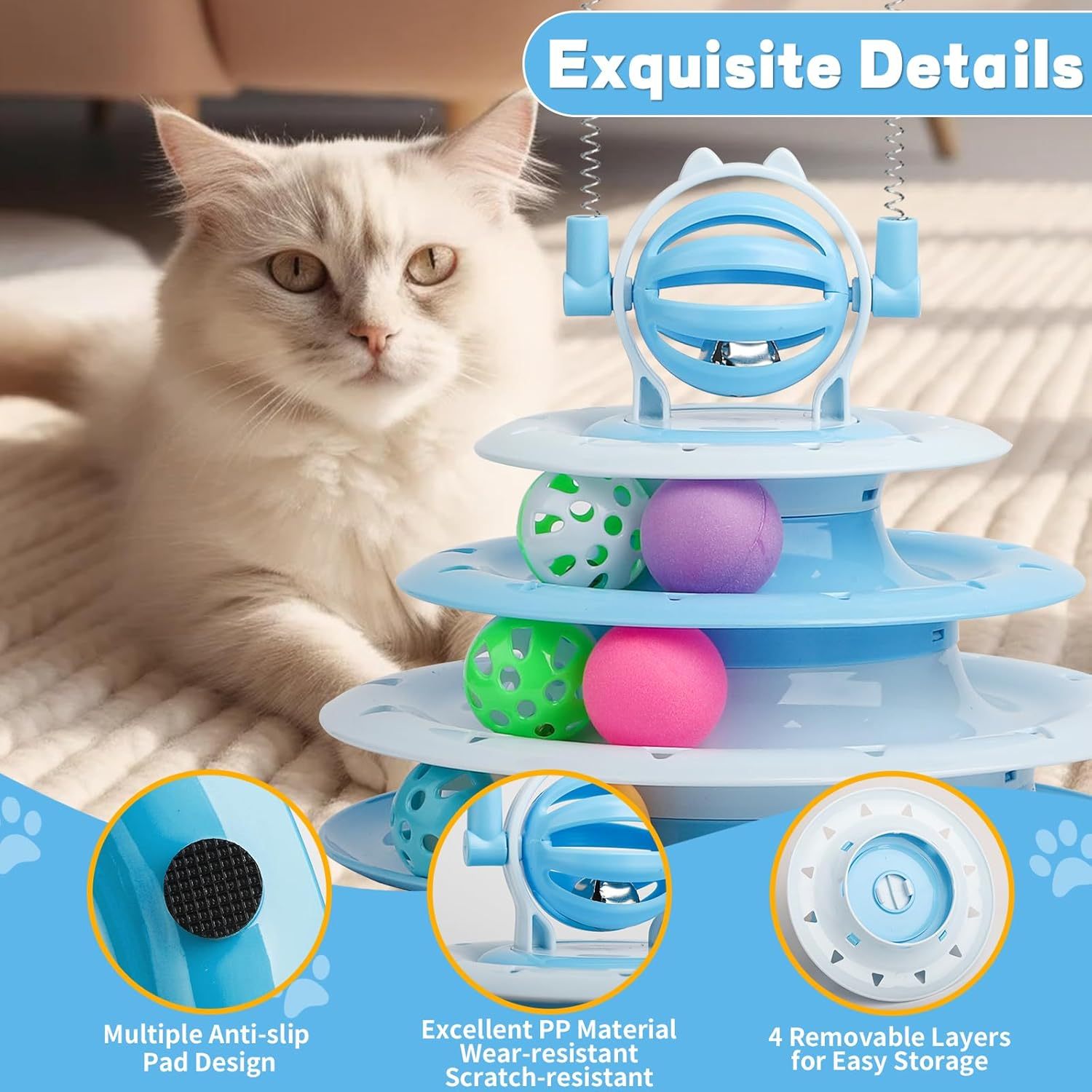 Cat Toys For Indoor Cats Kitten Toys Interactive