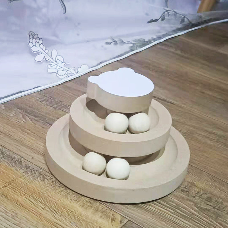 Cat Toys From Solid Wood Cat Turntable