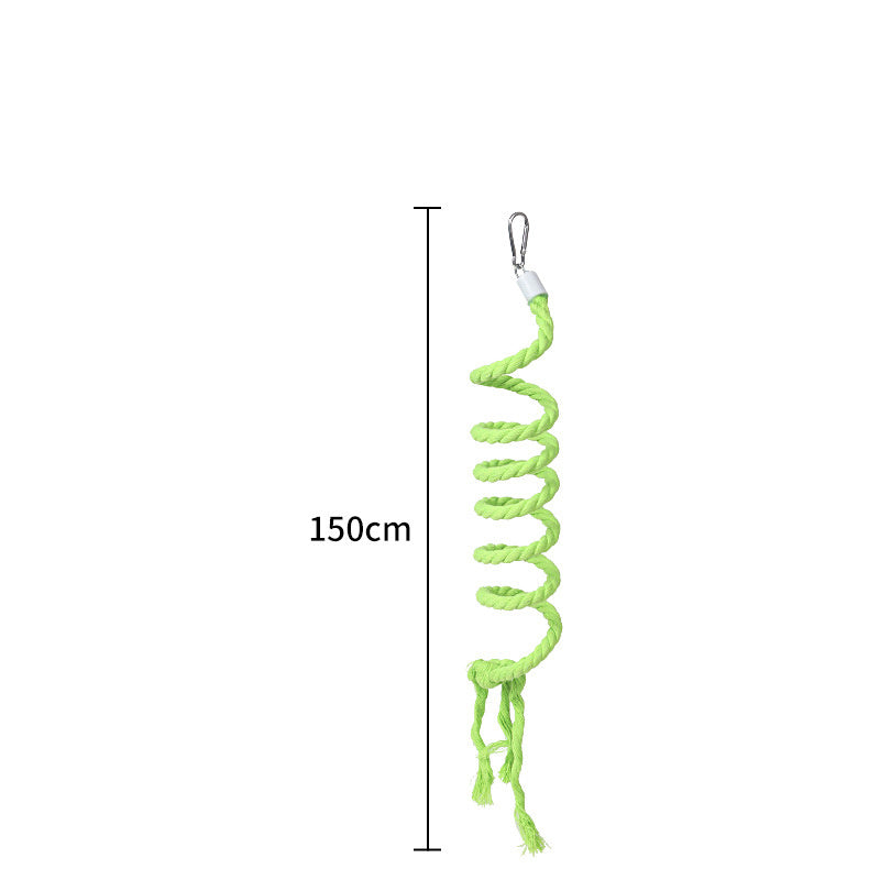 Gradient Colorful Bird Rope Perch